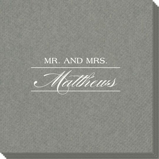 Mr. and Mrs. Linen Like Napkins